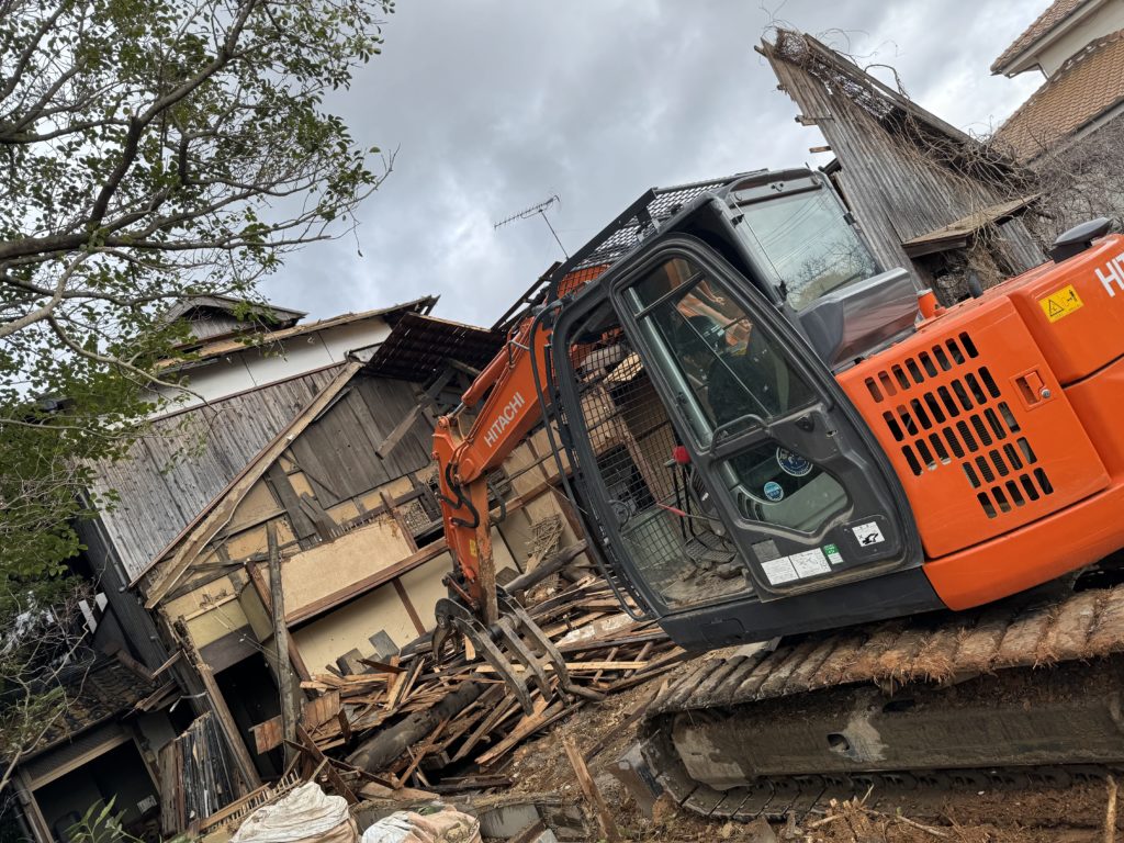 住宅解体の様子